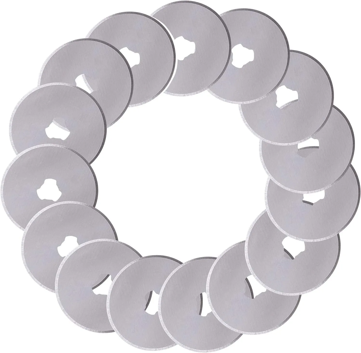 WA Portman 15pc Rotary Cutter Blades 45mm - SKS-7 Steel Rotary Blades 45mm Refill for Fabric Cutting, Quilting and Sewing