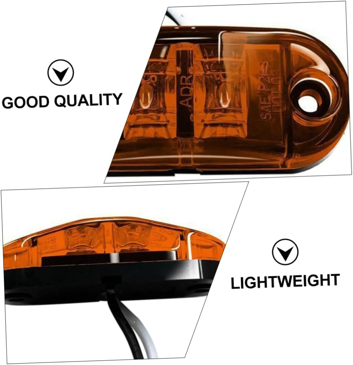 Wakauto 8 Pieces Trailer Rear Light Led Marker Lights For Trucks Marker Light Bulb Marker Light Front Side Marker Led Signal E4 Personal Computer