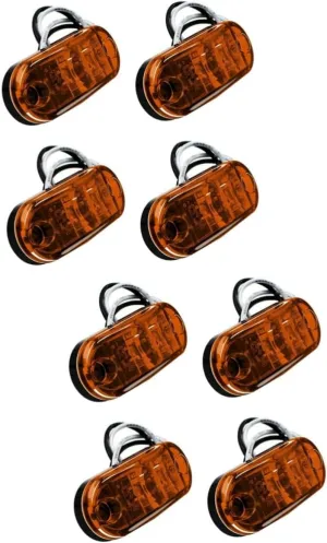 Wakauto 8 Pieces Trailer Rear Light Led Marker Lights For Trucks Marker Light Bulb Marker Light Front Side Marker Led Signal E4 Personal Computer