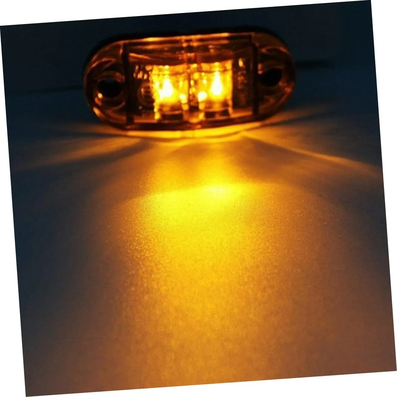 Wakauto 8 Pieces Trailer Rear Light Led Marker Lights For Trucks Marker Light Bulb Marker Light Front Side Marker Led Signal E4 Personal Computer