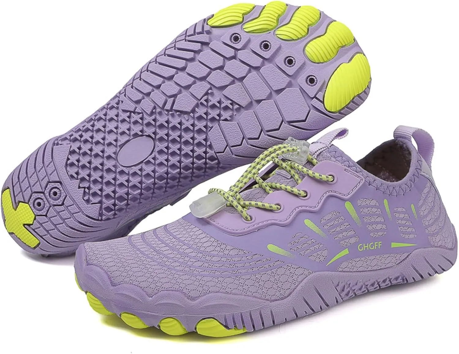 Water Shoes for Women Men Quick-Dry Swim Beach Barefoot River Aqua Shoes for Hiking Boating Wading Surfing Sand Volleyball Non Slip Indoor Yoga Boxing Fitness Sneakers with Adjustable Lace Adult