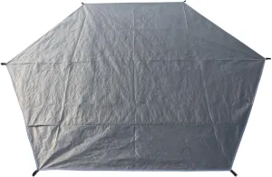 Waterproof Tent Footprint, Octagonal Camping Ground Sheet Mat, 129.9 X 129.9 with Tie Strings, Perfect for Large Tents