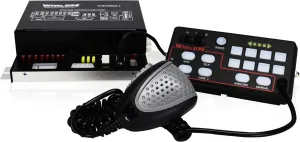 Whelen 295SSA1 Dual Siren Control Center – 100-Watt Siren System with 17 Tones, Programmable Power Distribution Switches, Traffic Advisor Contro, Compact Design for Emergency Response Vehicles
