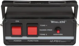 Whelen Alpha ALPHA12S Siren – Compact 100-Watt Emergency Siren, Five Tones, Easy Dip Switch Configuration, Self-Contained Design for Emergency Vehicles