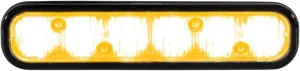 Whelen Ion Series Super-Led Emergency Lighthead - Amber Warning Light for Police & Emergency Vehicles - Ultra Bright Professional-Grade - Durable Hard-Coated Lens - 25 Flash Patterns