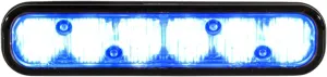 Whelen Ion Series Super-Led Emergency Lighthead - Blue Warning Light for Police & Emergency Vehicles - Ultra Bright Professional-Grade - Durable Hard-Coated Lens - 25 Flash Patterns