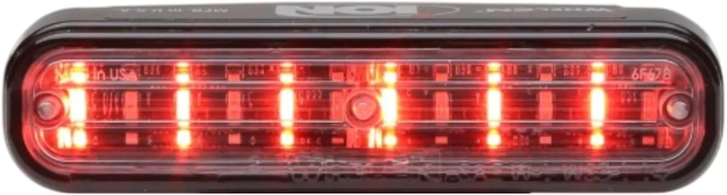 Whelen Ion Series Super-Led Emergency Lighthead - Red Warning Light for Police & Emergency Vehicles - Ultra Bright Professional-Grade - Durable Hard-Coated Lens - 25 Flash Patterns