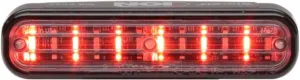 Whelen Ion Series Super-Led Emergency Lighthead - Red Warning Light for Police & Emergency Vehicles - Ultra Bright Professional-Grade - Durable Hard-Coated Lens - 25 Flash Patterns