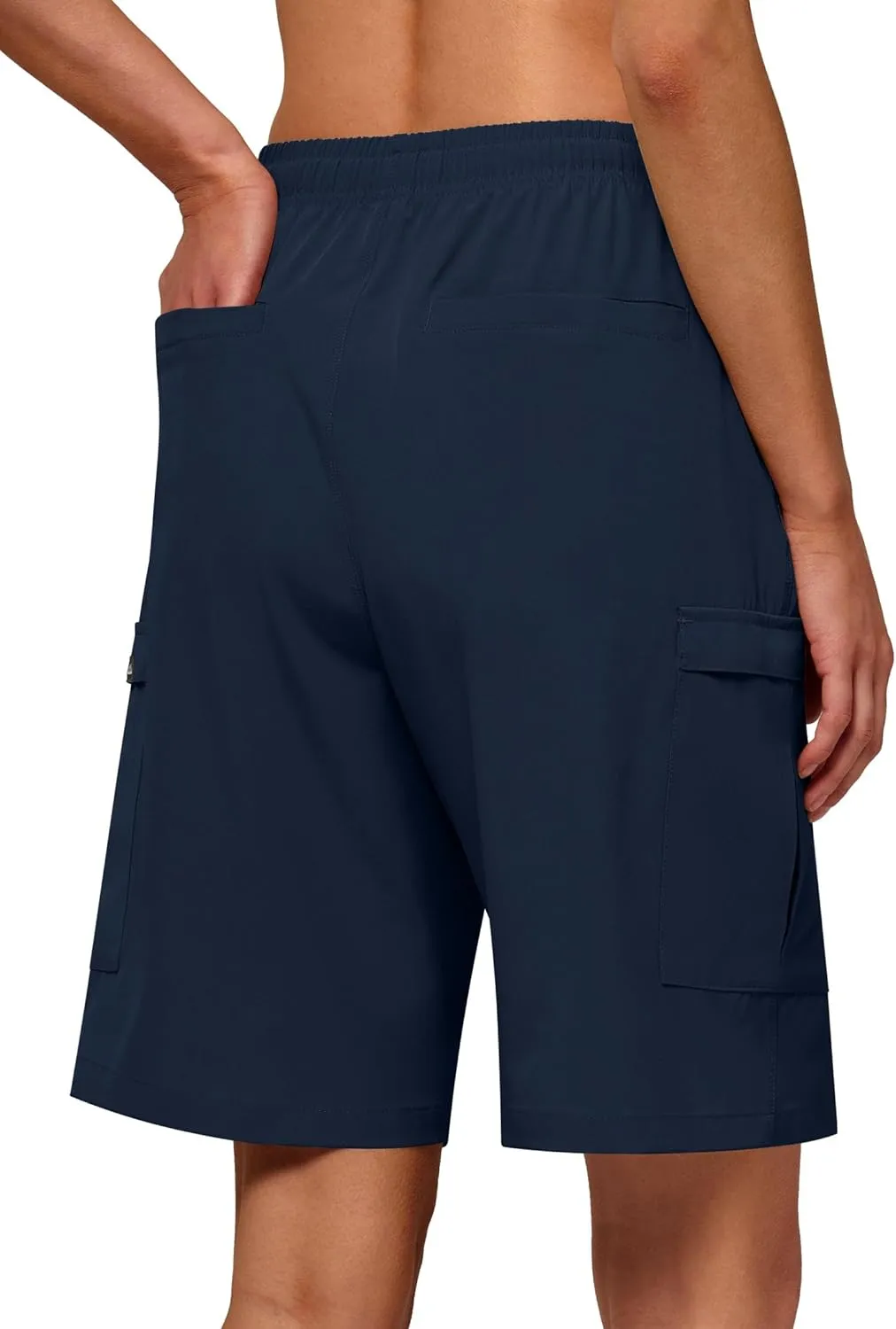 Willit Women's 7''/9" Hiking Cargo Athletic Shorts with Zipper Pockets Quick Dry for Camping, Golf, Travel Water Resistant