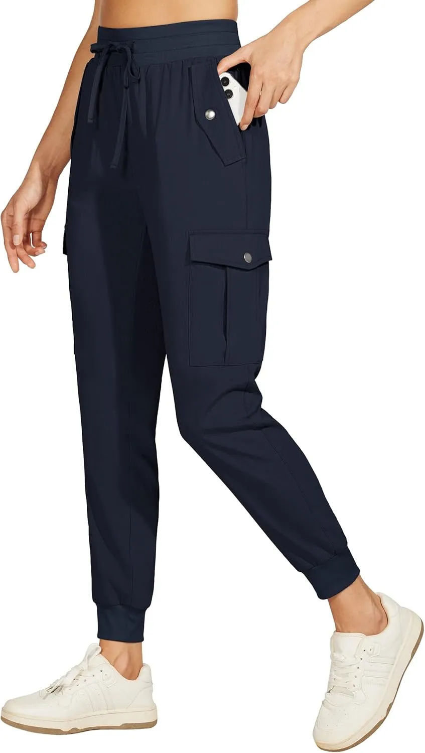 Willit Women's Hiking Pants Cargo Joggers Lightweight Quick Dry Athletic Workout Travel Casual Pants Pockets