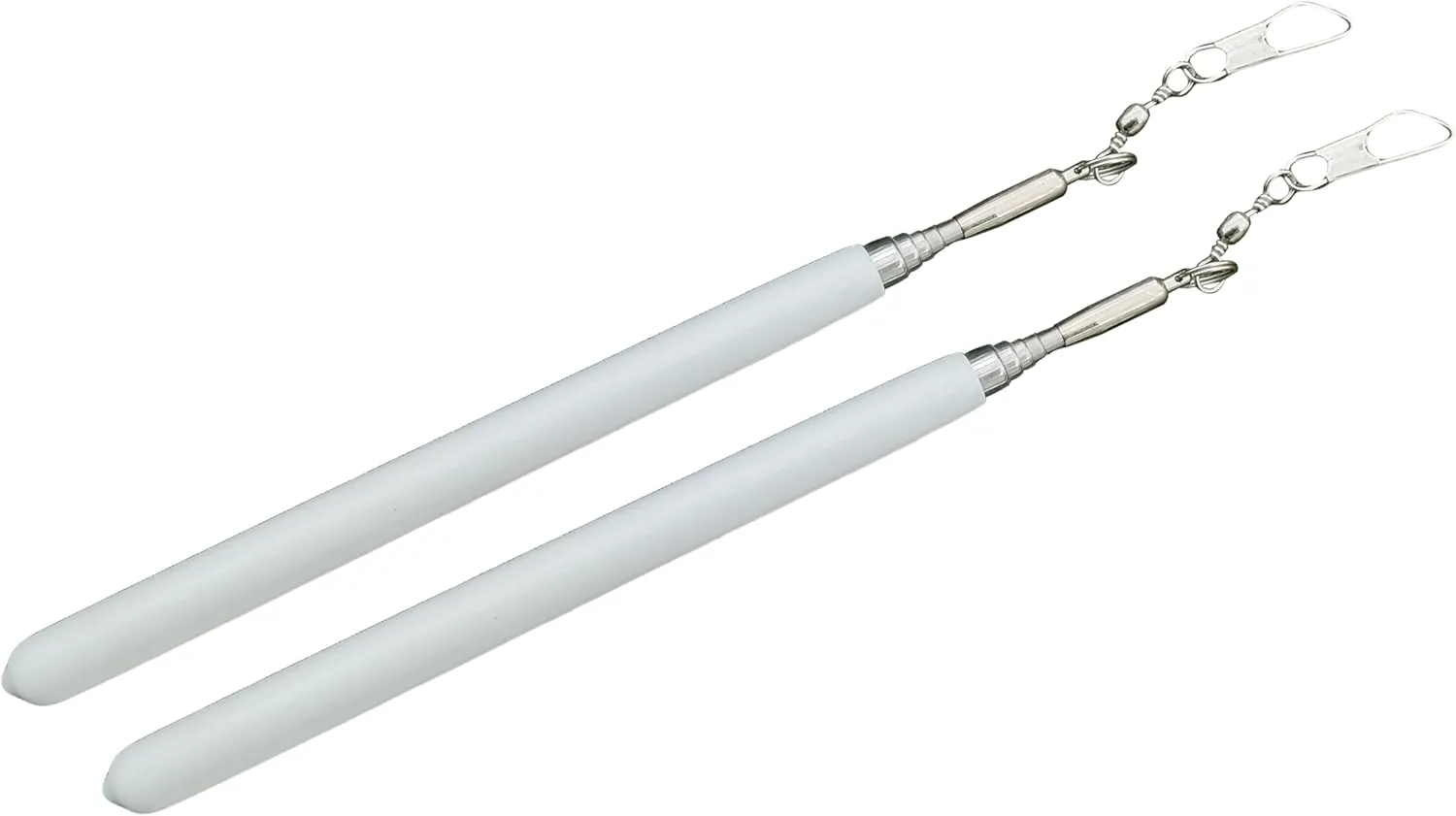 Winged Sirenny 2 pcs Telescopic Retractable Rods with Swivel Hooks for Worship Streamers, Portable Church Dance Ministry Accessory