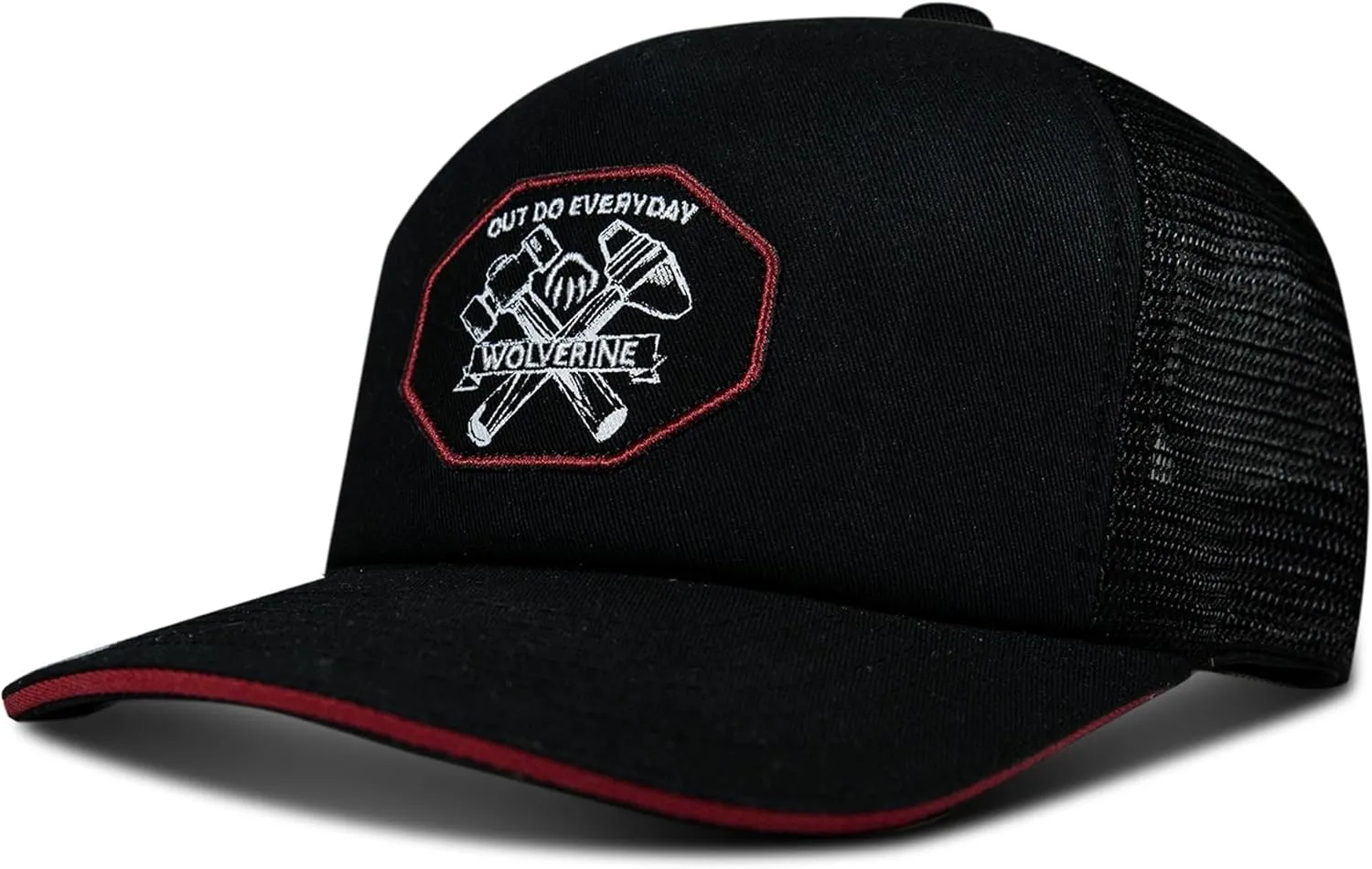 Wolverine Trucker Hat | Mesh Back | Snapback | Adjustable | Rugged | Durable | Workwear