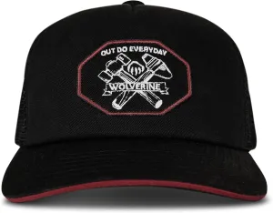 Wolverine Trucker Hat | Mesh Back | Snapback | Adjustable | Rugged | Durable | Workwear
