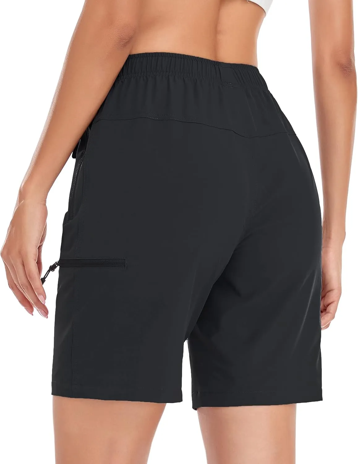 Women's 5" 7" Hiking Cargo Shorts Quick Dry Lightweight Athletic Outdoor Shorts for Workout with Zipper Pockets