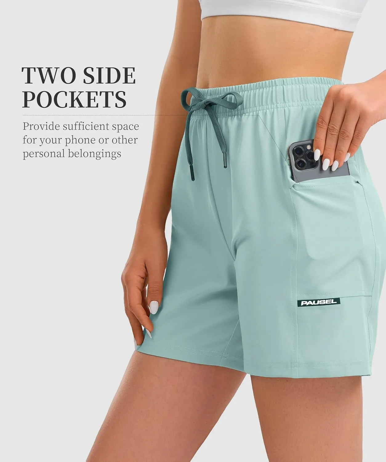 Women's Hiking Cargo Casual Shorts 6 inches Lightweight Quick Dry Athletic Shorts for Golf Workout Travel Summer 2025