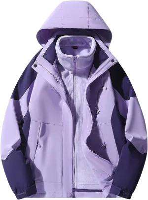 Women's Waterproof Rain Jacket Lightweight Hooded Raincoat for Hiking Travel Outdoor Softshell Windbreaker Jacket
