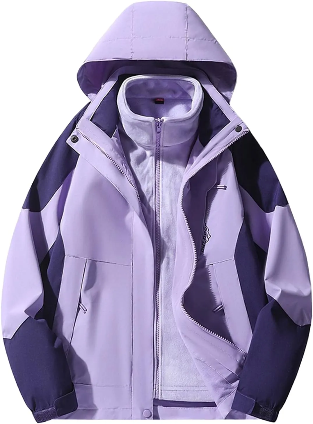 Women's Waterproof Rain Jacket Lightweight Hooded Raincoat for Hiking Travel Outdoor Softshell Windbreaker Jacket