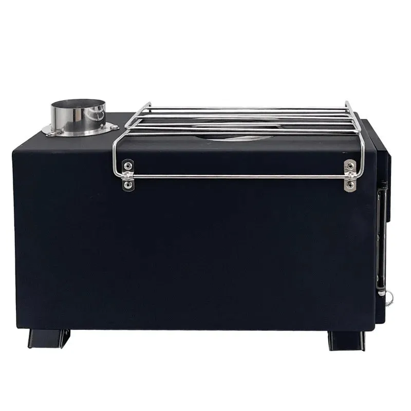 Wood Burning Stove Portable Camping Outdoor Fire Pit Black Stainless Steel Tent Stove for Cooking & Heating Campfire Cooking