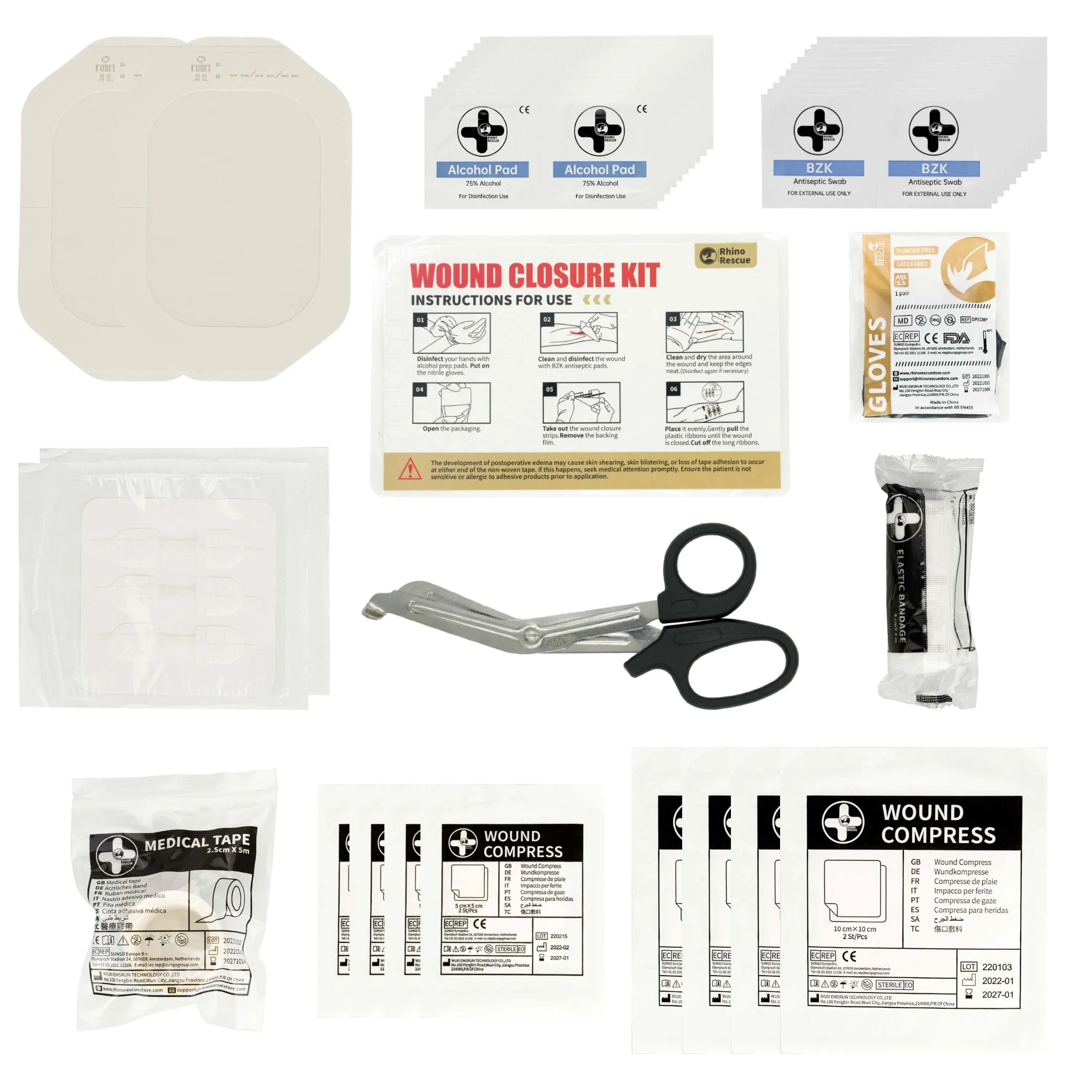 Wound Closure kit Strip Kit Surgical Quality Laceration Repair