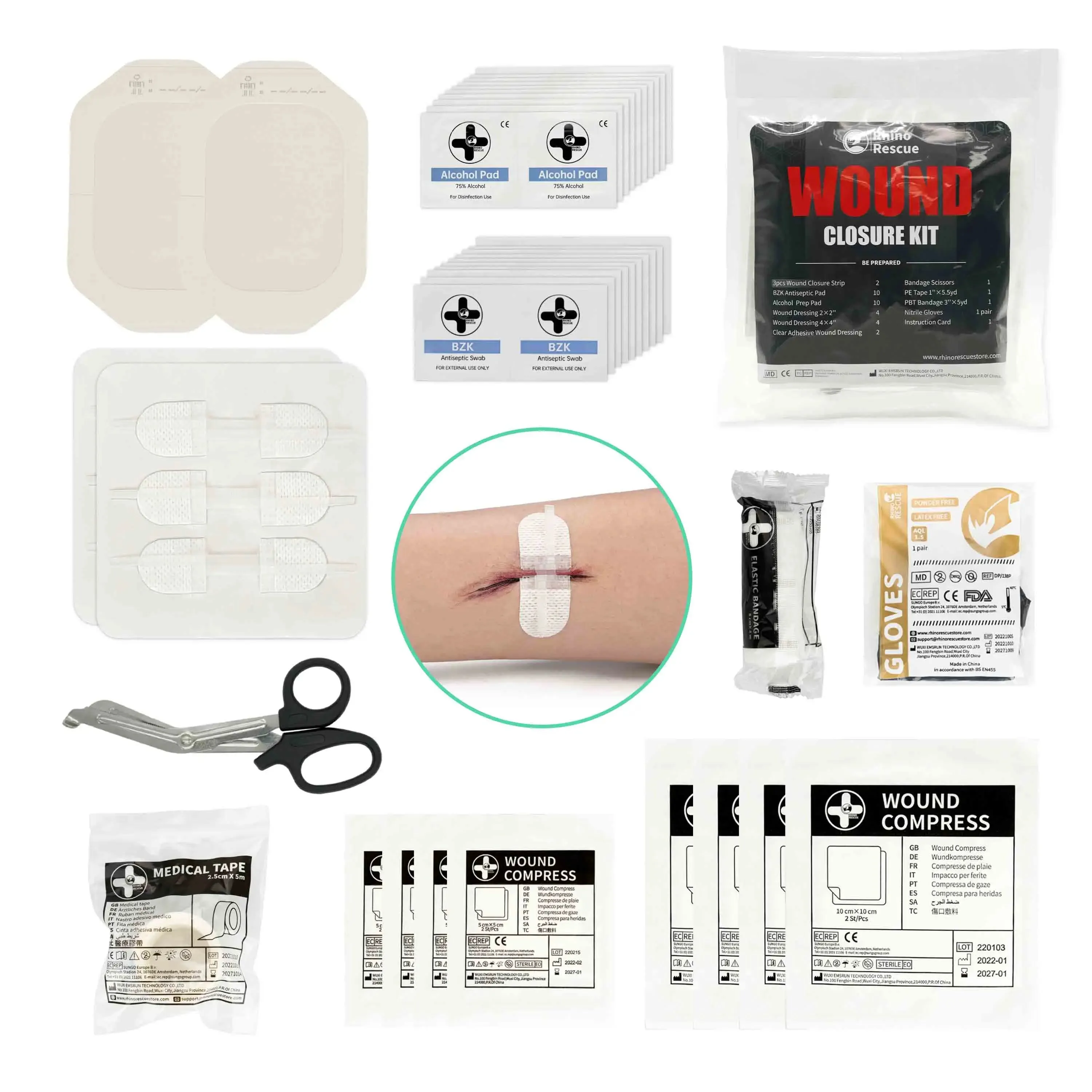 Wound Closure kit Strip Kit Surgical Quality Laceration Repair