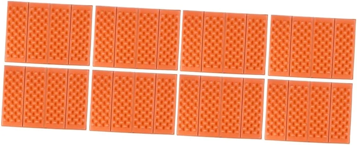 Yardwe 2sets Ultra-Lightweight Folding Mats Camping Pads for Sleeping Heat-Resistant Cold-Resistant Seat Cushion Xpe Material Waterproof for Park Picnic 4pcs*2
