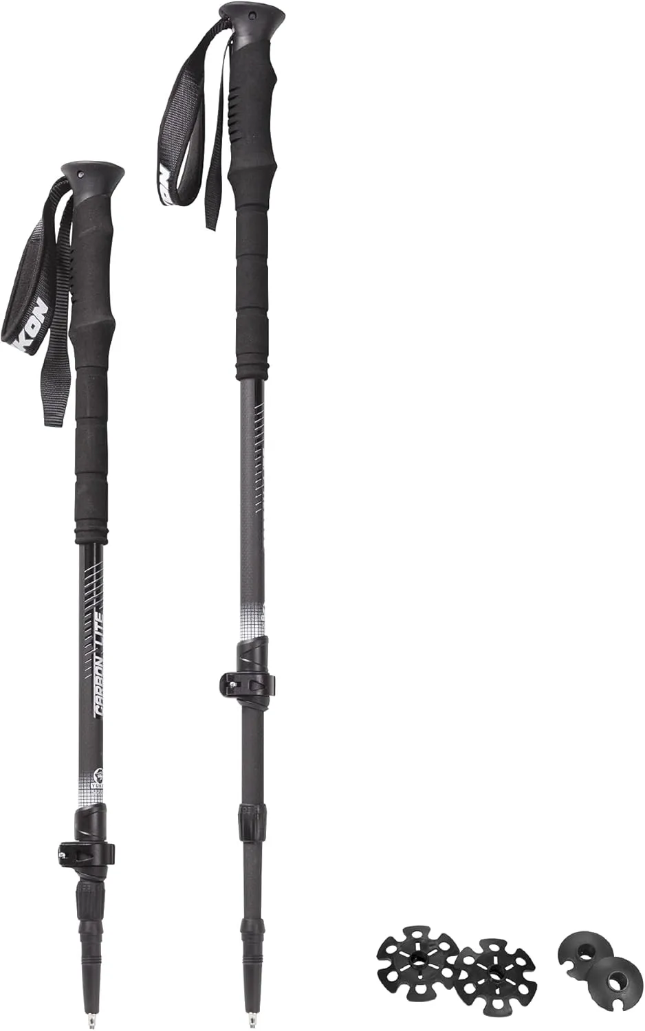 Yukon Charlie's Sherpa Trekking Poles, Twist Lock Adjustment System, Hiking Poles and Snow Baskets, Multiple Styles & Sizes