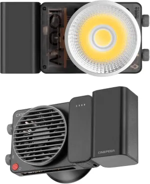 ZHIYUN CINEPEER CX100 COB LED Video Light 2700K~6500K Photography Studio Lighting with Battery Grip